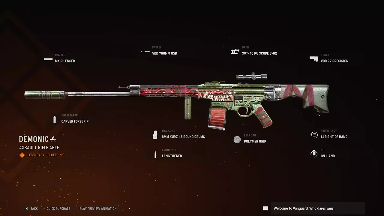 Demonic - COD Warzone and Vanguard Weapon Blueprint | Call of Duty Demonic - COD Warzone and Vanguard Weapon Blueprint | Call of Duty