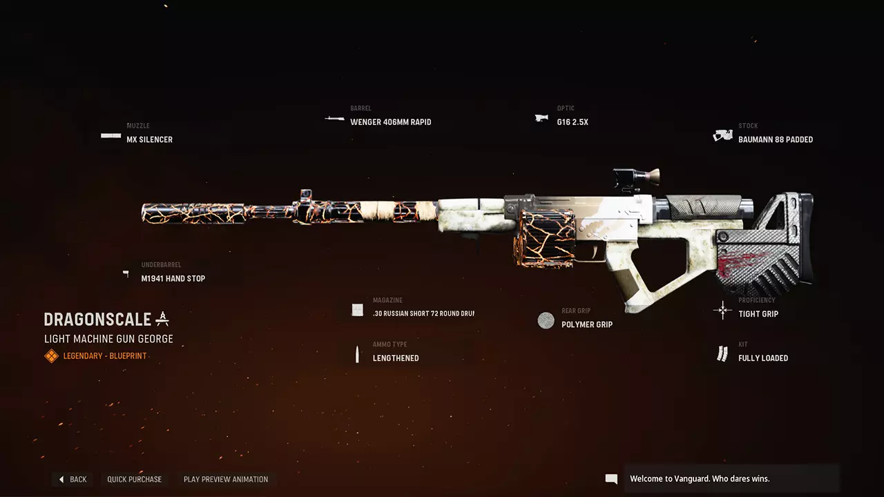 Dragonscale - COD Warzone and Vanguard Weapon Blueprint | Call of Duty