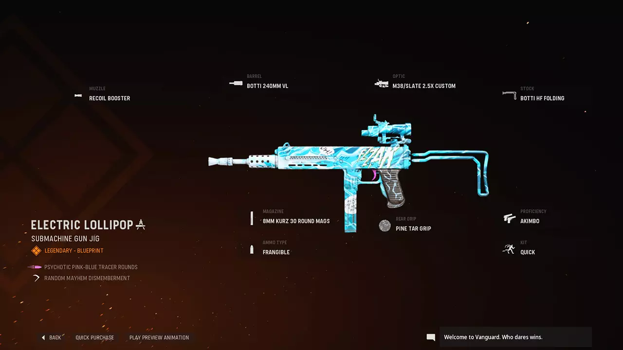 Electric Lollipop - COD Warzone and Vanguard Weapon Blueprint | Call of Duty Electric Lollipop - COD Warzone and Vanguard Weapon Blueprint | Call of Duty
