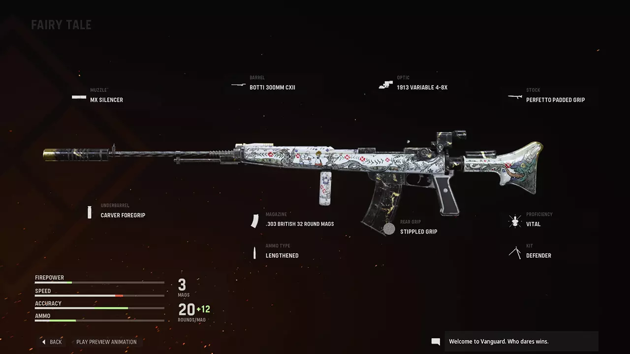 Fairy Tale - COD Warzone and Vanguard Weapon Blueprint | Call of Duty