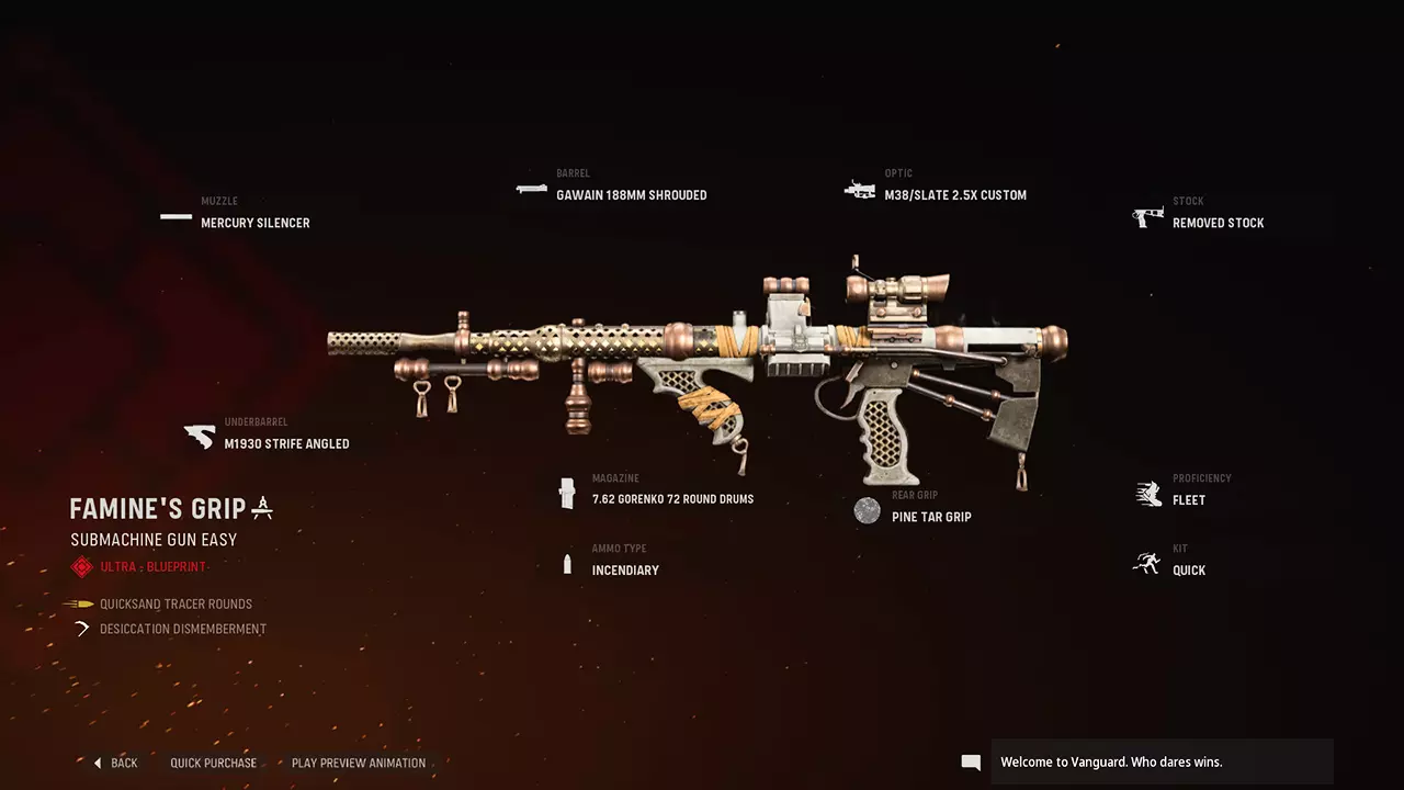 Famine's Grip - COD Warzone and Vanguard Weapon Blueprint | Call of Duty Famine's Grip - COD Warzone and Vanguard Weapon Blueprint | Call of Duty