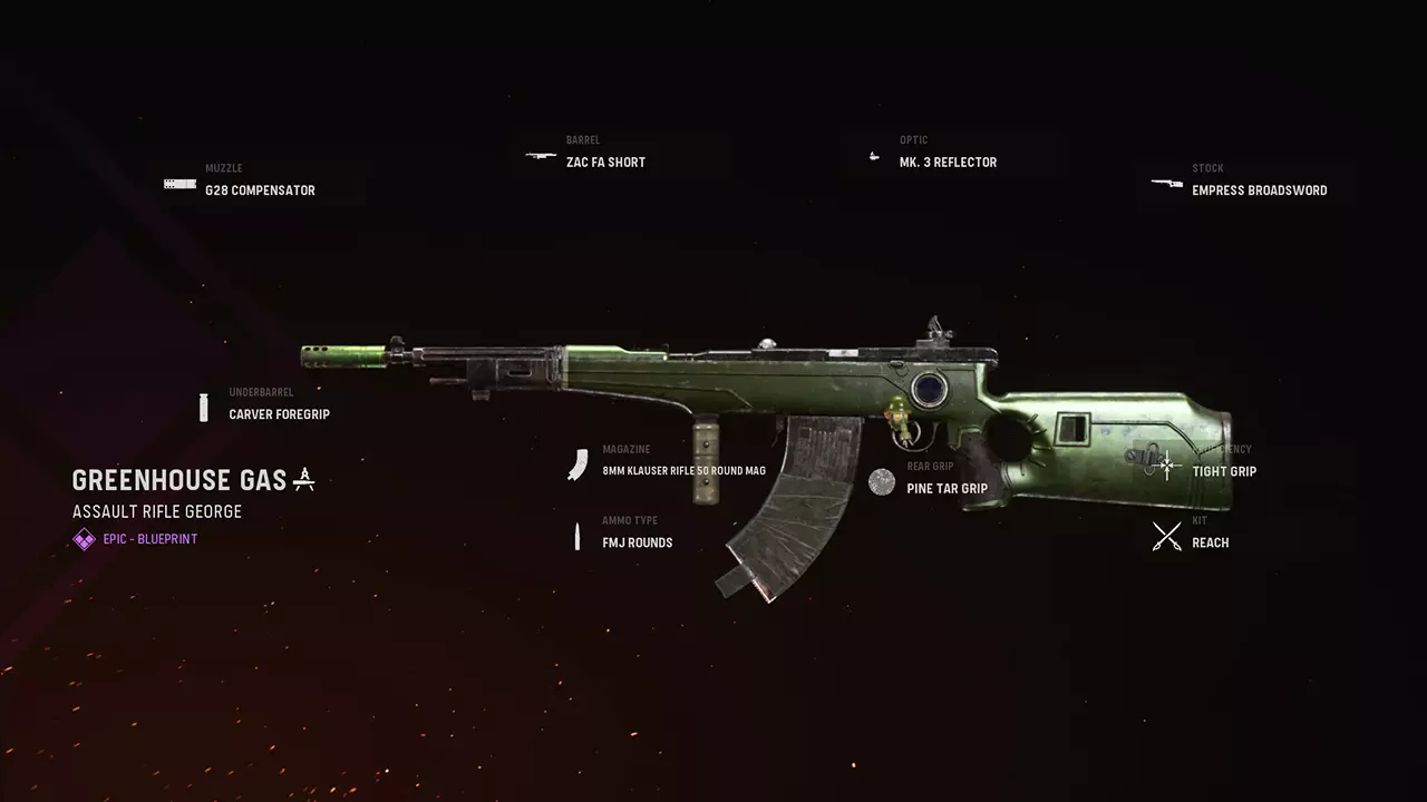 Greenhouse Gas - COD Warzone and Vanguard Weapon Blueprint | Call of Duty