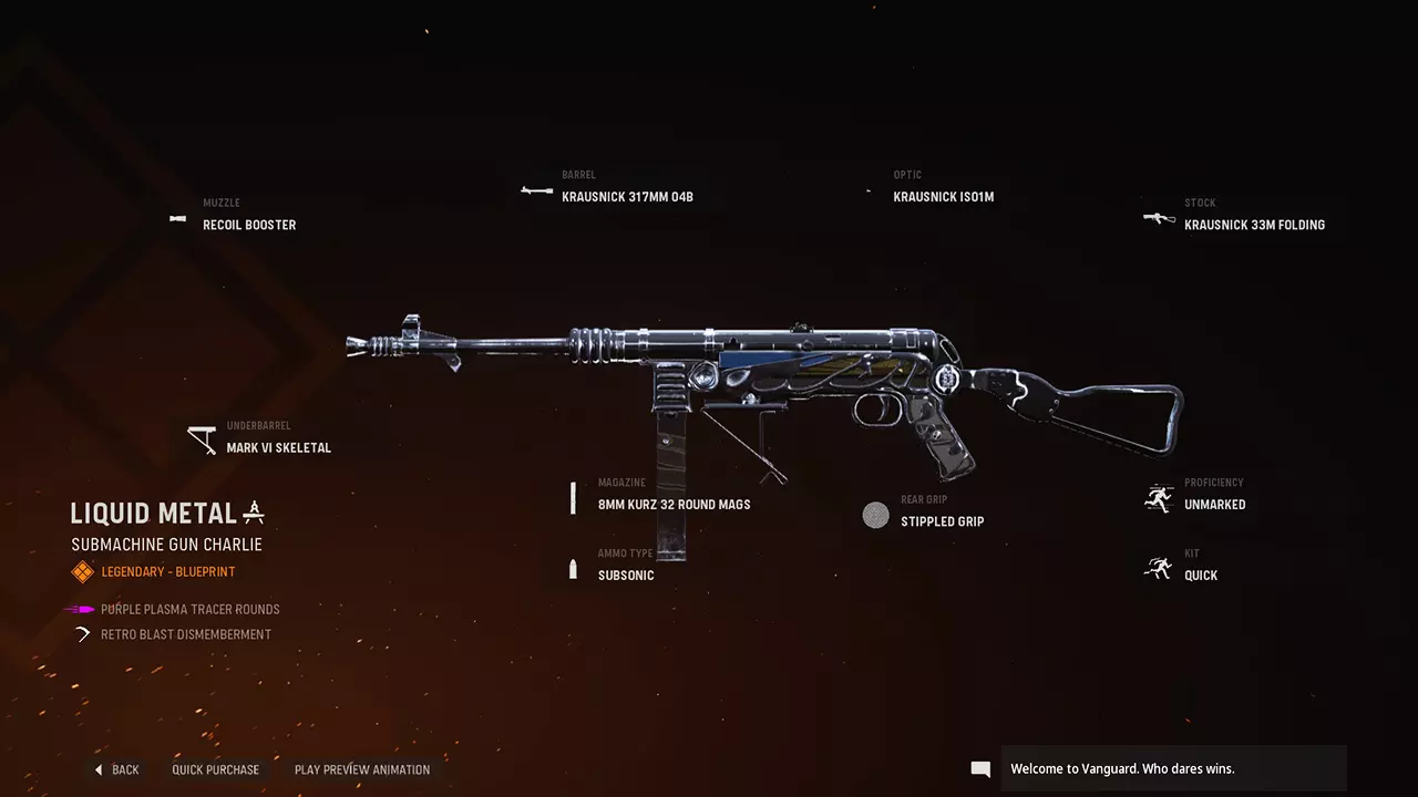 Liquid Metal - COD Warzone and Vanguard Weapon Blueprint | Call of Duty Liquid Metal - COD Warzone and Vanguard Weapon Blueprint | Call of Duty