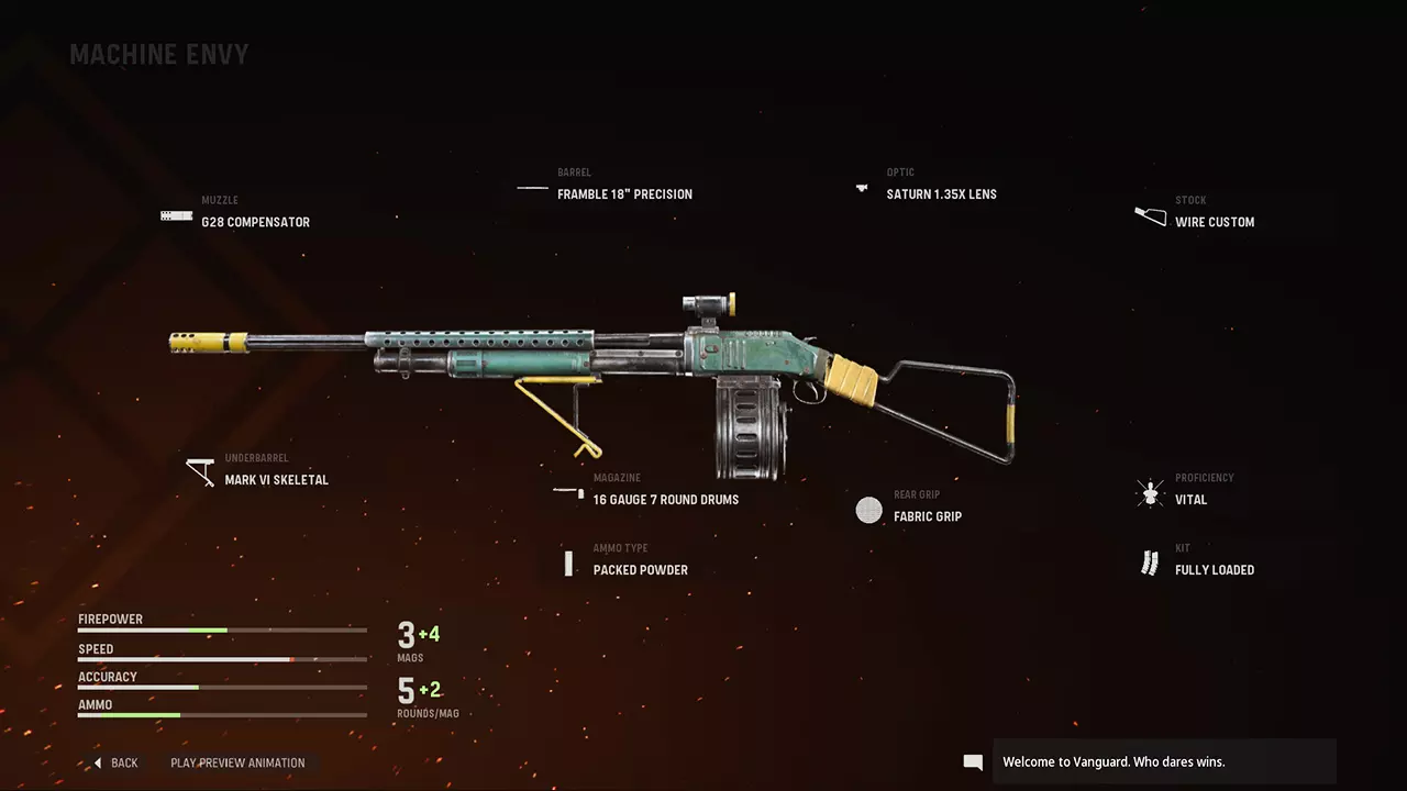 Machine Envy - COD Warzone and Vanguard Weapon Blueprint | Call of Duty Machine Envy - COD Warzone and Vanguard Weapon Blueprint | Call of Duty