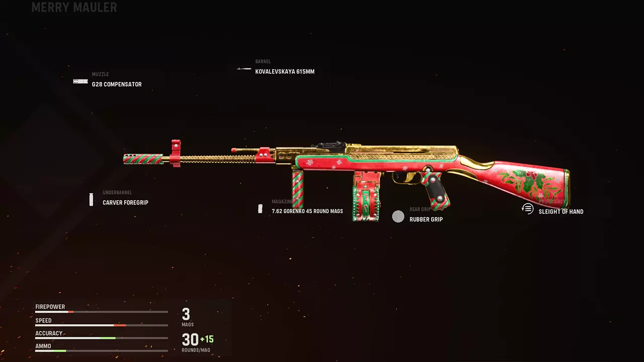 Merry Mauler - COD Warzone and Vanguard Weapon Blueprint | Call of Duty