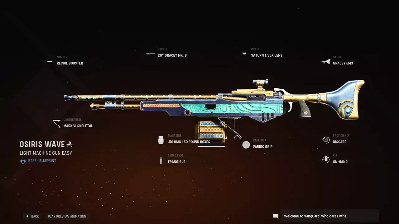 Osiris Wave - COD Warzone and Vanguard Weapon Blueprint | Call of Duty Osiris Wave - COD Warzone and Vanguard Weapon Blueprint | Call of Duty