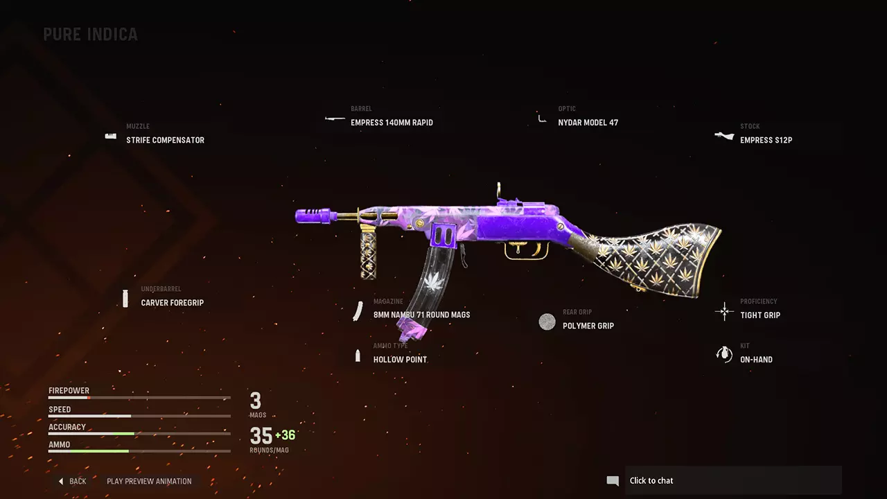 Pure Indica - COD Warzone and Vanguard Weapon Blueprint | Call of Duty Pure Indica - COD Warzone and Vanguard Weapon Blueprint | Call of Duty