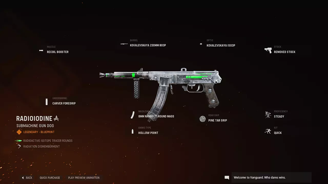 Radioiodine - COD Warzone and Vanguard Weapon Blueprint | Call of Duty Radioiodine - COD Warzone and Vanguard Weapon Blueprint | Call of Duty