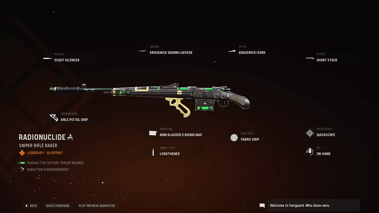 Radionuclide - COD Warzone and Vanguard Weapon Blueprint | Call of Duty Radionuclide - COD Warzone and Vanguard Weapon Blueprint | Call of Duty