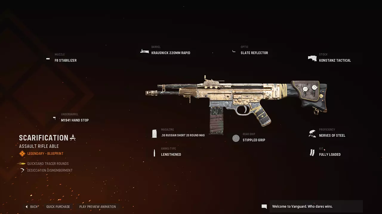 Scarification - COD Warzone and Vanguard Weapon Blueprint | Call of Duty Scarification - COD Warzone and Vanguard Weapon Blueprint | Call of Duty