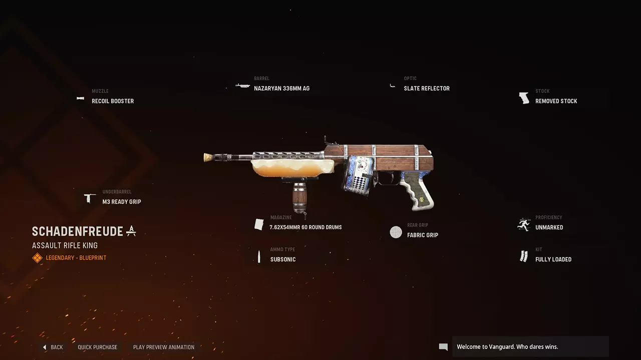 Schadenfreude - COD Warzone and Vanguard Weapon Blueprint | Call of Duty Schadenfreude - COD Warzone and Vanguard Weapon Blueprint | Call of Duty