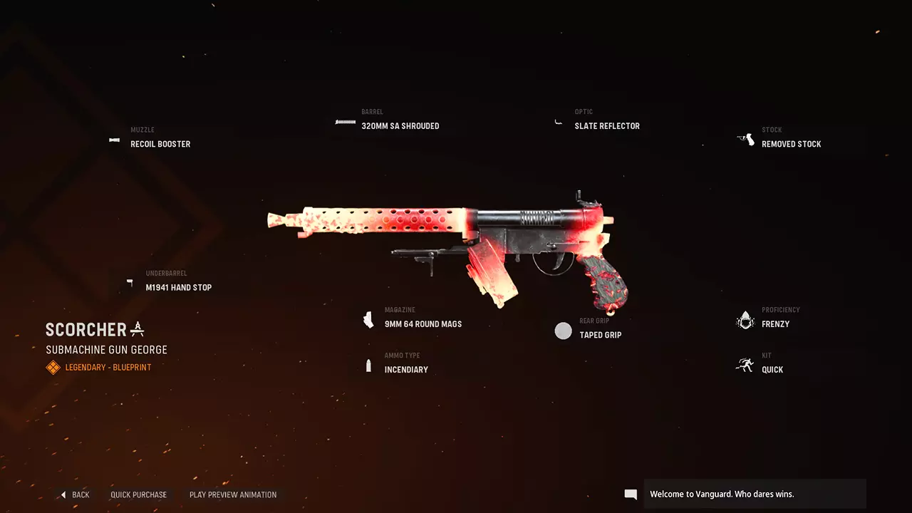 Scorcher - COD Warzone and Vanguard Weapon Blueprint | Call of Duty Scorcher - COD Warzone and Vanguard Weapon Blueprint | Call of Duty