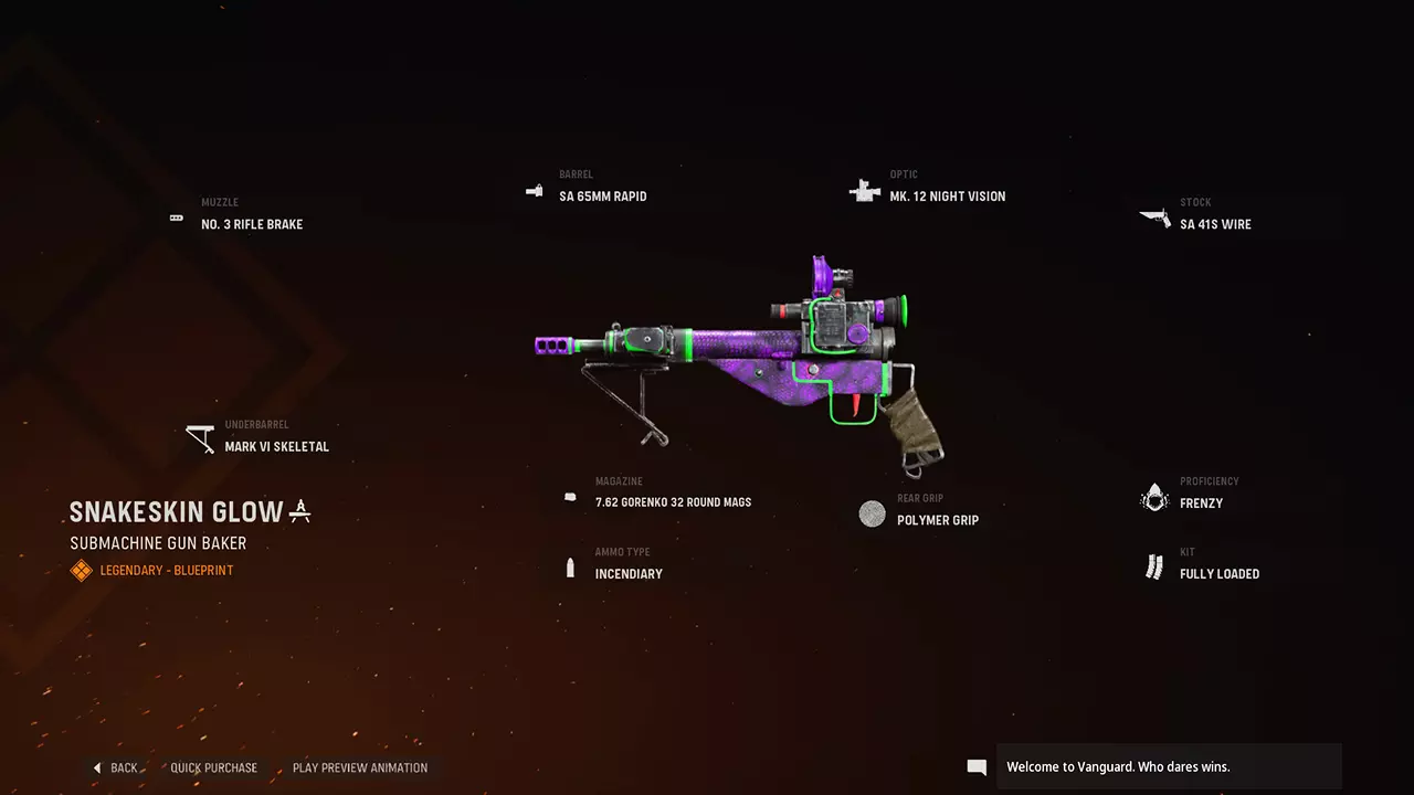 Snakeskin Glow - COD Warzone and Vanguard Weapon Blueprint | Call of Duty Snakeskin Glow - COD Warzone and Vanguard Weapon Blueprint | Call of Duty