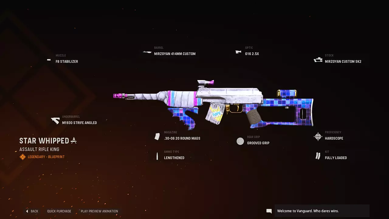 Star Whipped - COD Warzone and Vanguard Weapon Blueprint | Call of Duty Star Whipped - COD Warzone and Vanguard Weapon Blueprint | Call of Duty