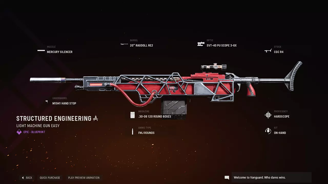 Structured Engineering - COD Warzone and Vanguard Weapon Blueprint | Call of Duty