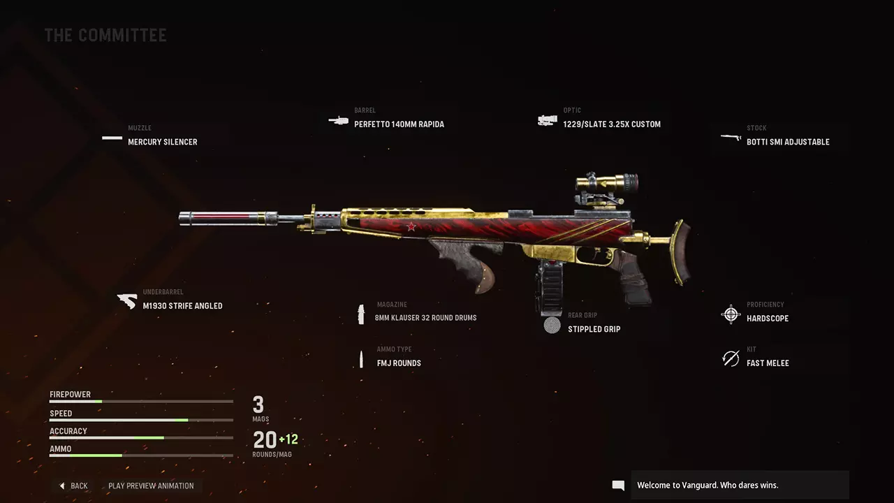 The Committee - COD Warzone and Vanguard Weapon Blueprint | Call of Duty The Committee - COD Warzone and Vanguard Weapon Blueprint | Call of Duty