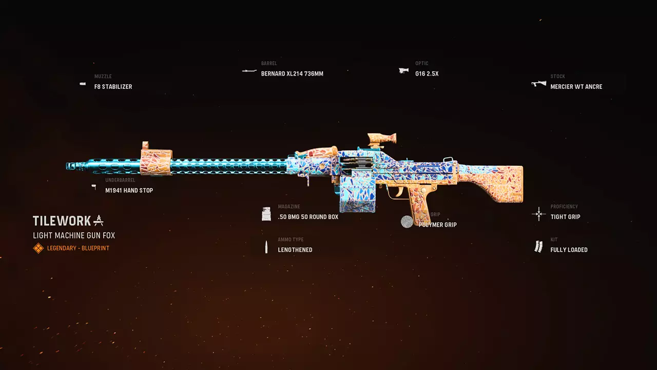 Tilework - COD Warzone and Vanguard Weapon Blueprint | Call of Duty Tilework - COD Warzone and Vanguard Weapon Blueprint | Call of Duty