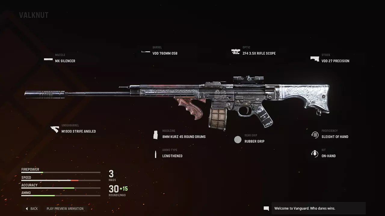 Valknut - COD Warzone and Vanguard Weapon Blueprint | Call of Duty Valknut - COD Warzone and Vanguard Weapon Blueprint | Call of Duty