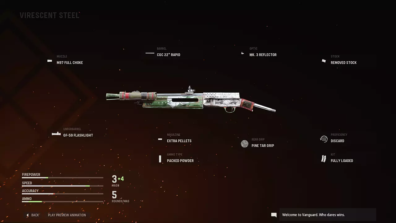 Virescent Steel - COD Warzone and Vanguard Weapon Blueprint | Call of Duty Virescent Steel - COD Warzone and Vanguard Weapon Blueprint | Call of Duty