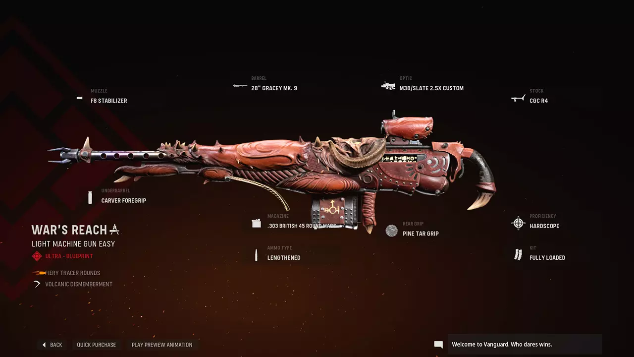 War's Reach - COD Warzone and Vanguard Weapon Blueprint | Call of Duty War's Reach - COD Warzone and Vanguard Weapon Blueprint | Call of Duty