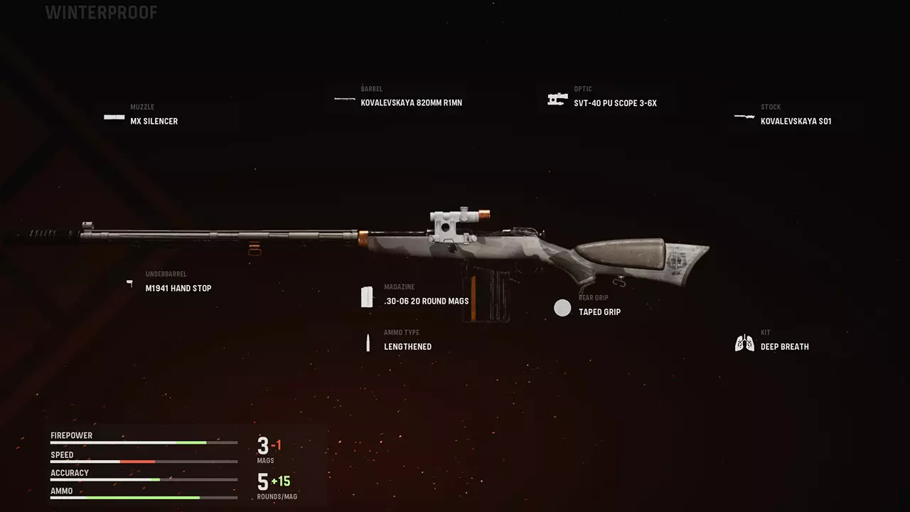 Winterproof - COD Warzone and Vanguard Weapon Blueprint | Call of Duty Winterproof - COD Warzone and Vanguard Weapon Blueprint | Call of Duty