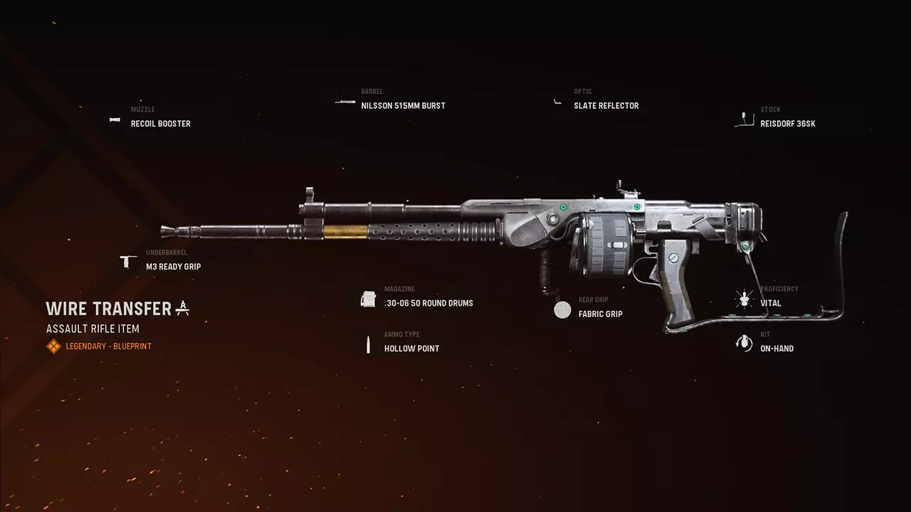 Wire Transfer - COD Warzone and Vanguard Weapon Blueprint | Call of Duty