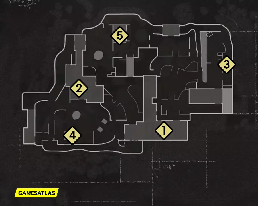 Castle COD Vanguard Hardpoint Rotations Map