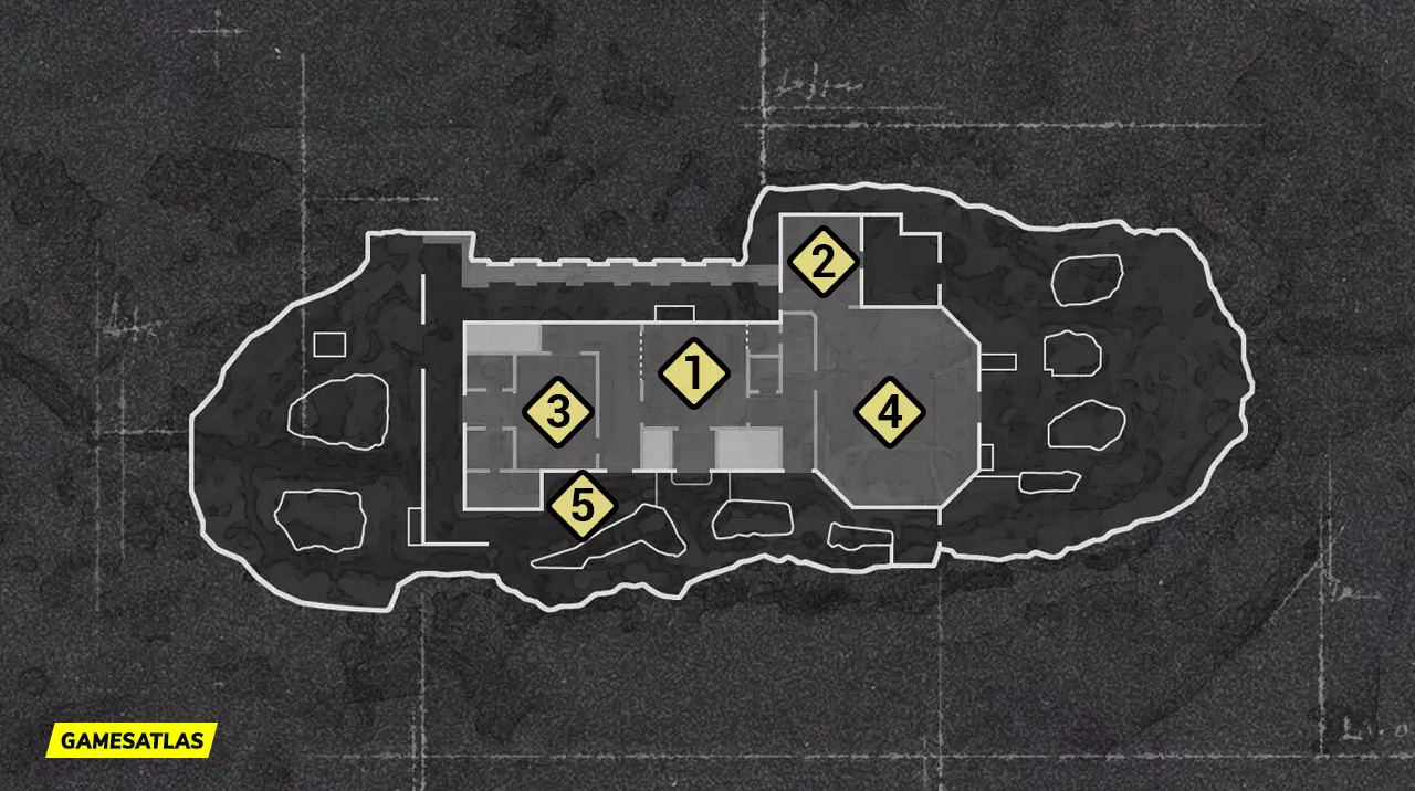 Eagles Nest COD Vanguard Hardpoint Rotations Map