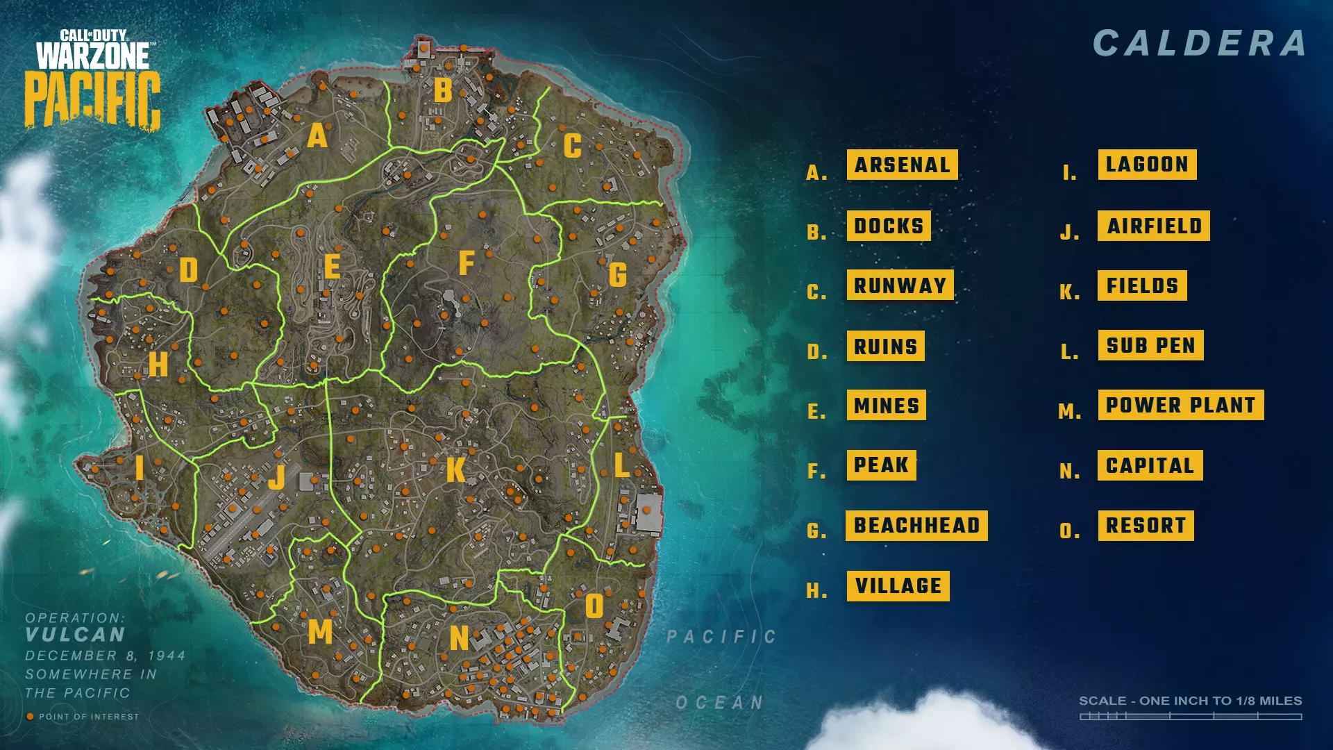 cod warzone caldera map
