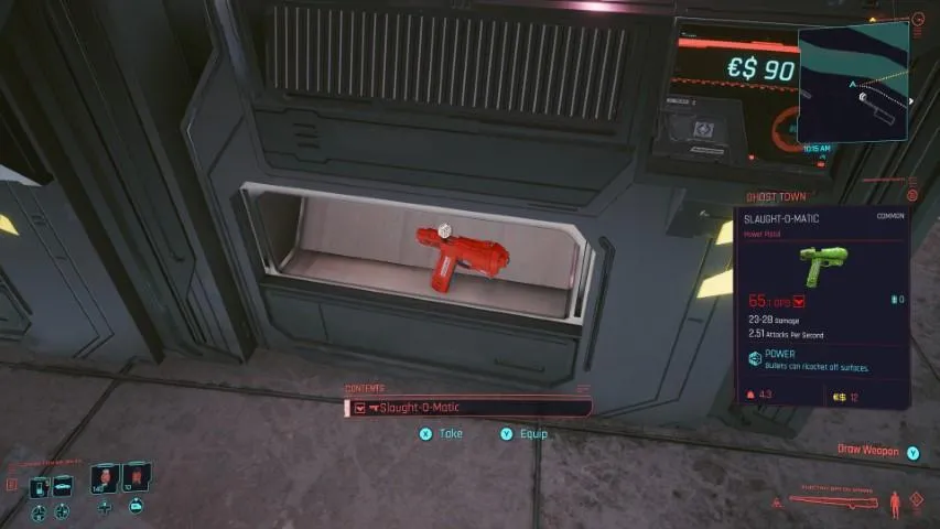 Cyberpunk 2077 Slaught O Matic Weapon Location