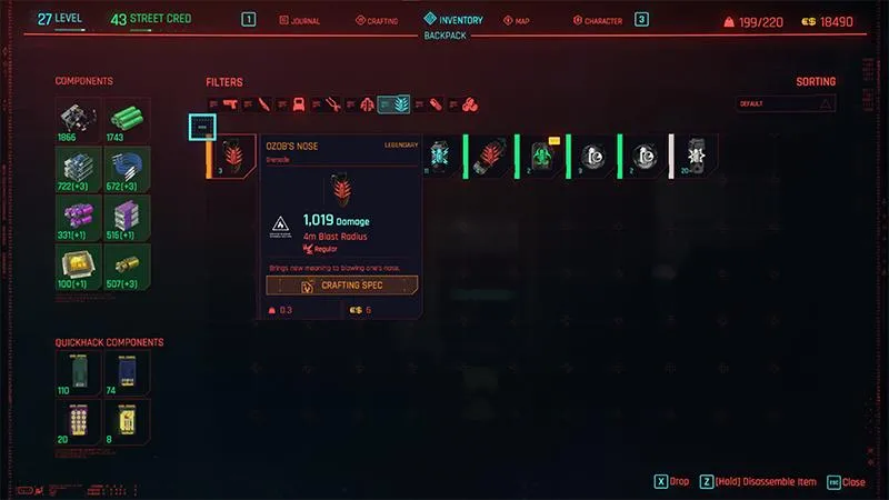 cyberpunk 2077 ozobs nose in inventory send in the clowns mission guide