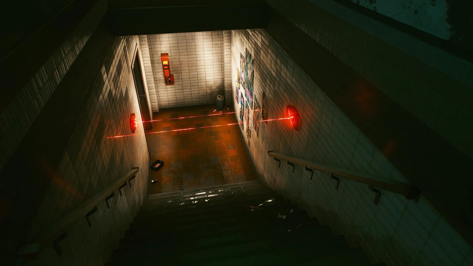 cyberpunk 2077 wakako's favorite gig laser mines staircase