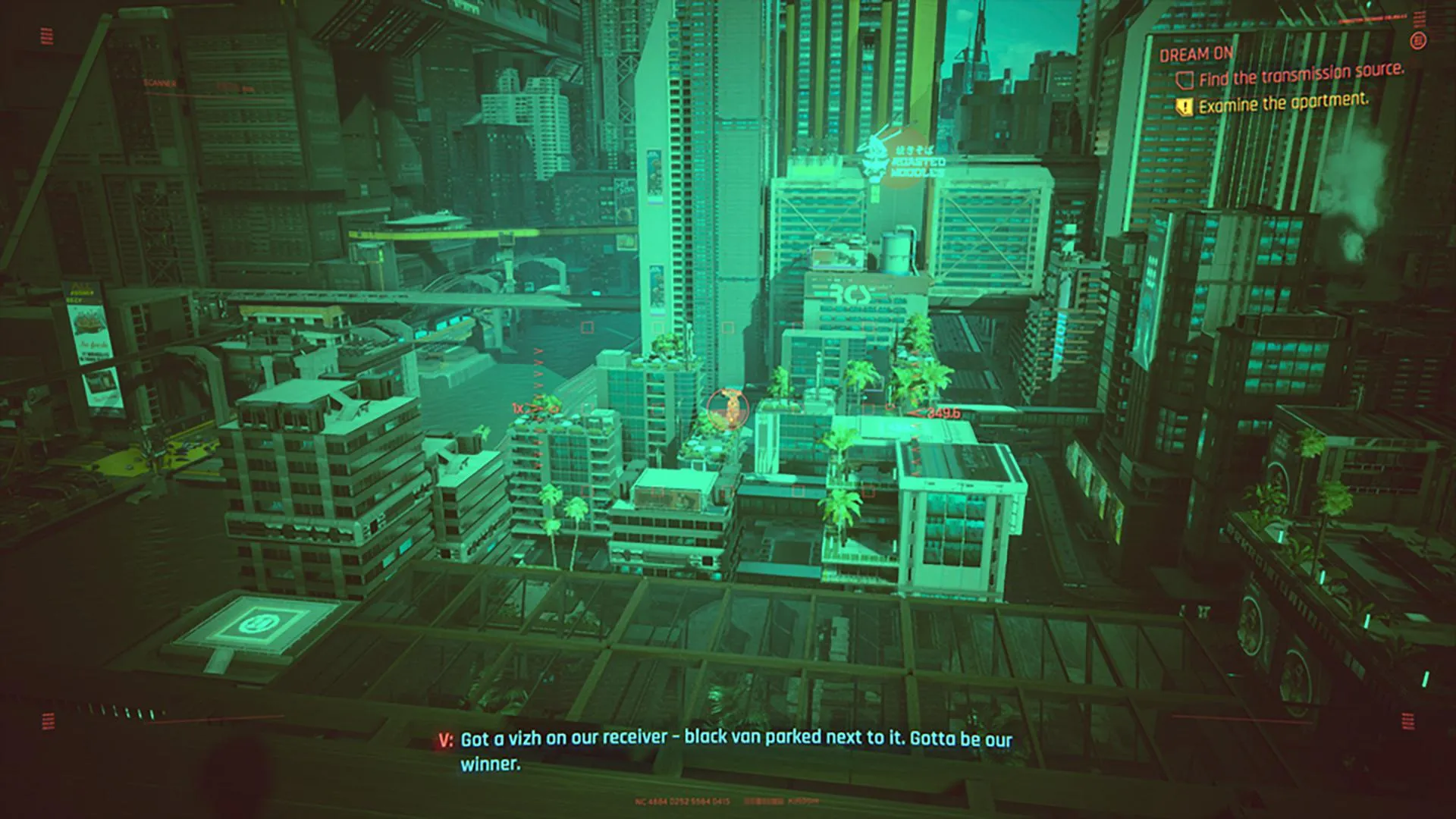 cyberpunk 2077 dream on side job scan for antenna