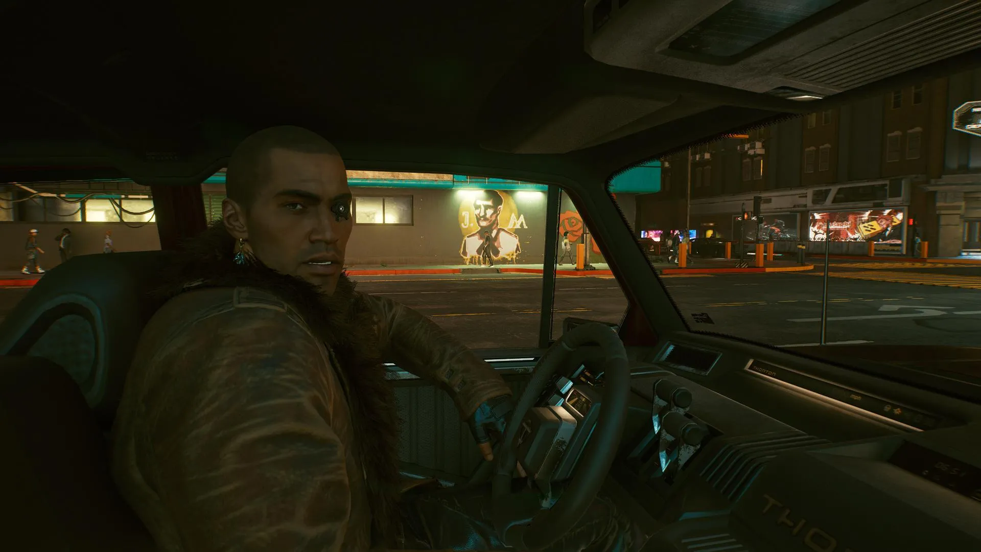 cyberpunk 2077 the hunt side job river talking in car