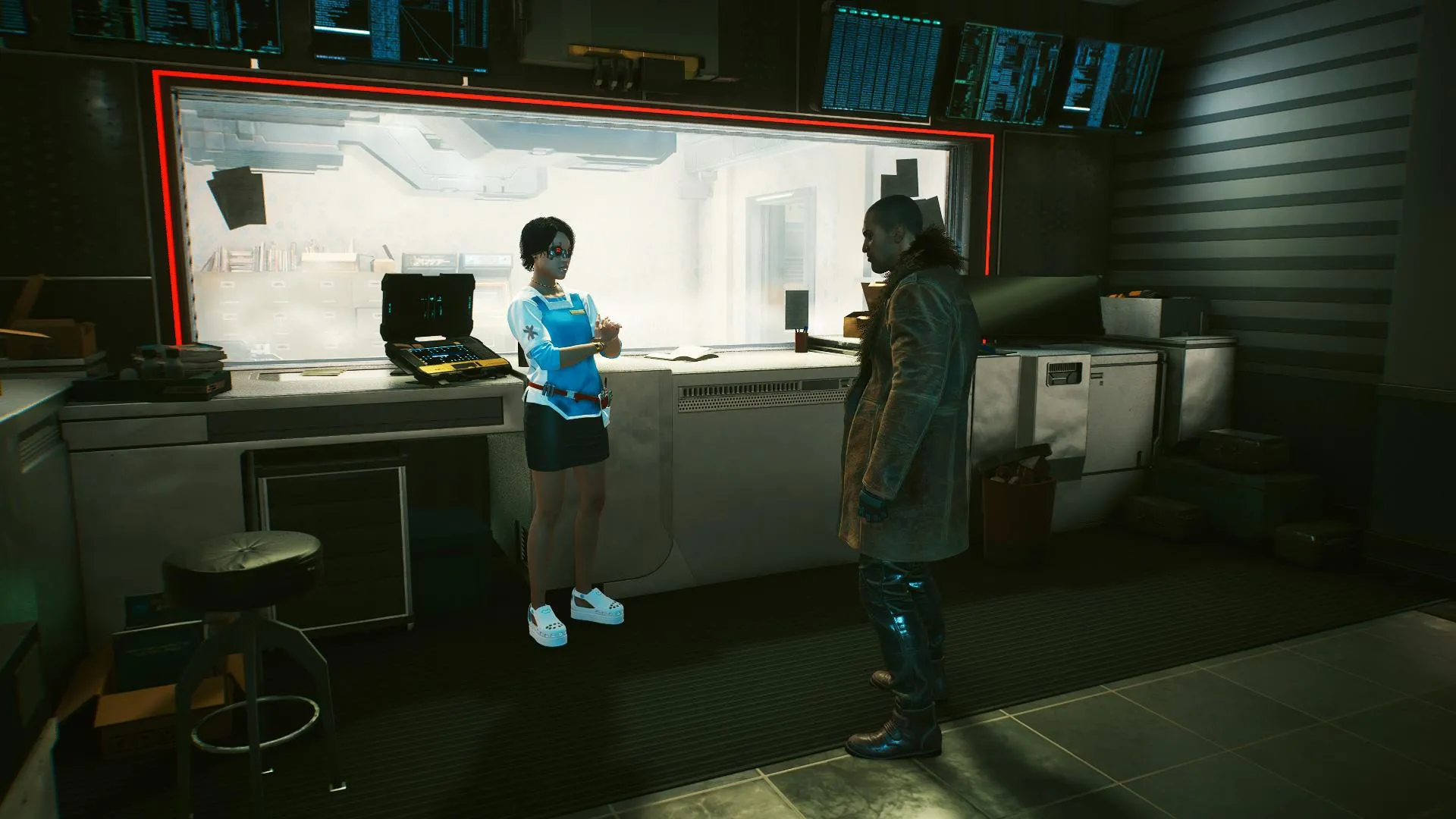 cyberpunk 2077 the hunt side job river yawen in lab