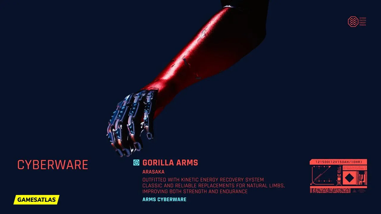 Gorilla Arms - Cyberpunk 2077 Cyberware | How To Get, Effects and Locations
