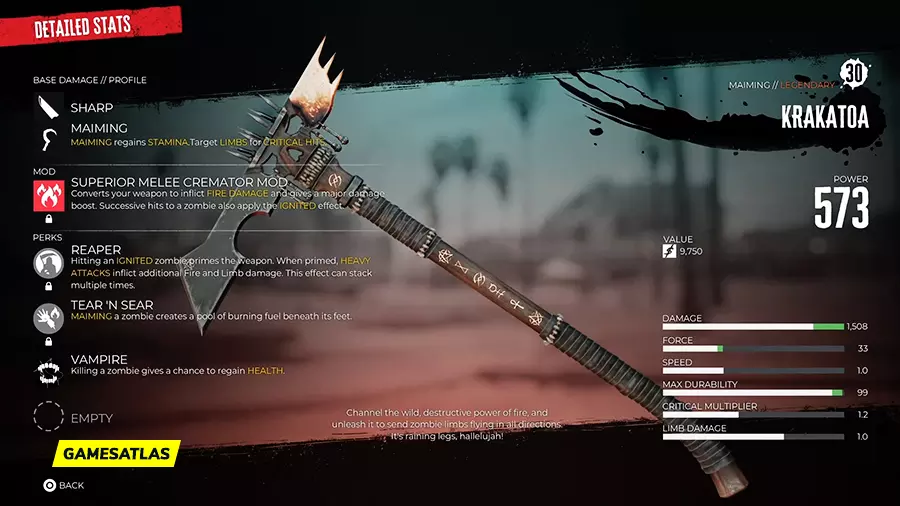 Krakatoa - Dead Island 2 Weapon: How To Get and Location Krakatoa - Dead Island 2 Weapon: How To Get and Location