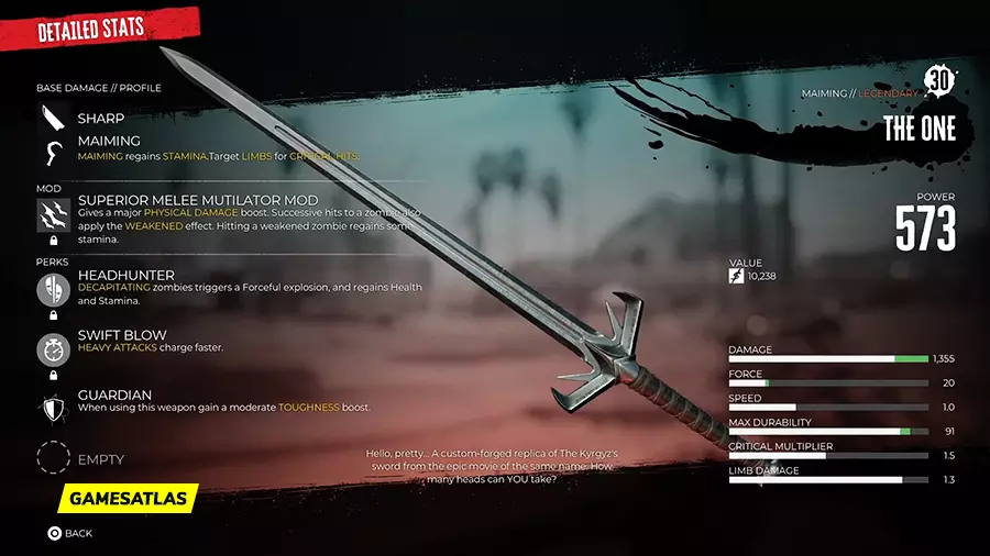 The One - Dead Island 2 Weapon: How To Get and Location The One - Dead Island 2 Weapon: How To Get and Location
