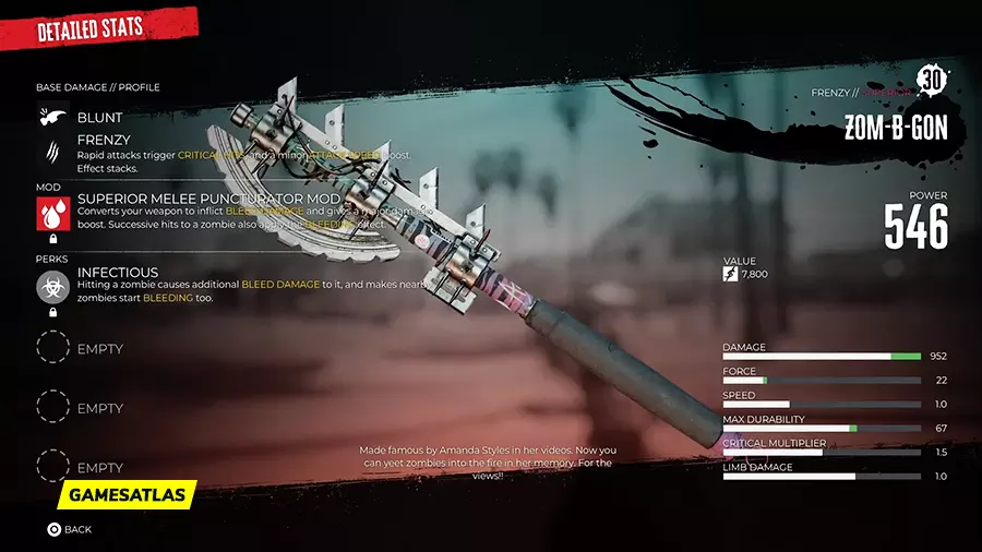 Zom-B-Gon - Dead Island 2 Weapon: How To Get and Location