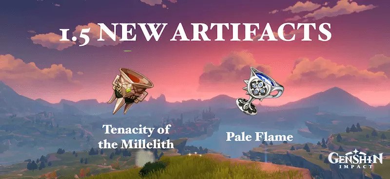 Genshin Impact: Tenacity of the Millelith and Pale Flame Artifact Sets