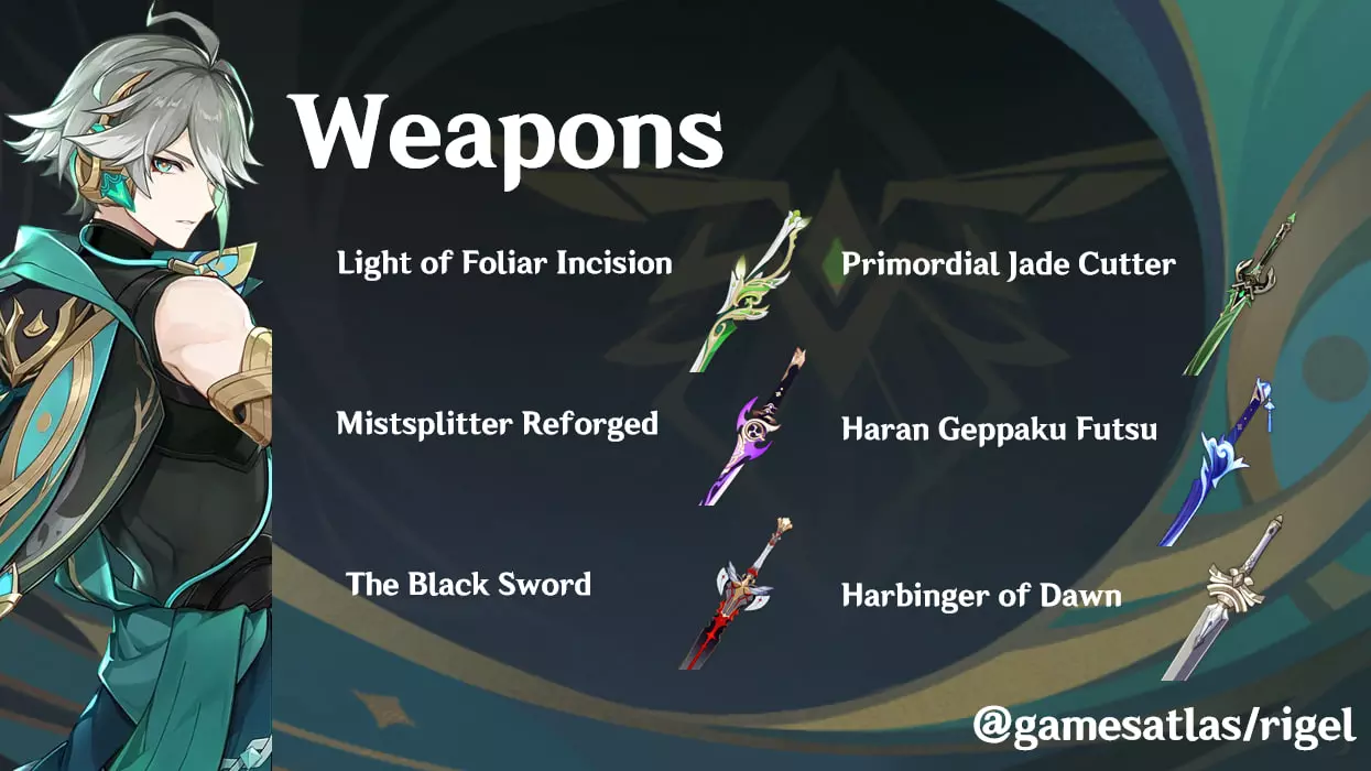 alhaitham weapons