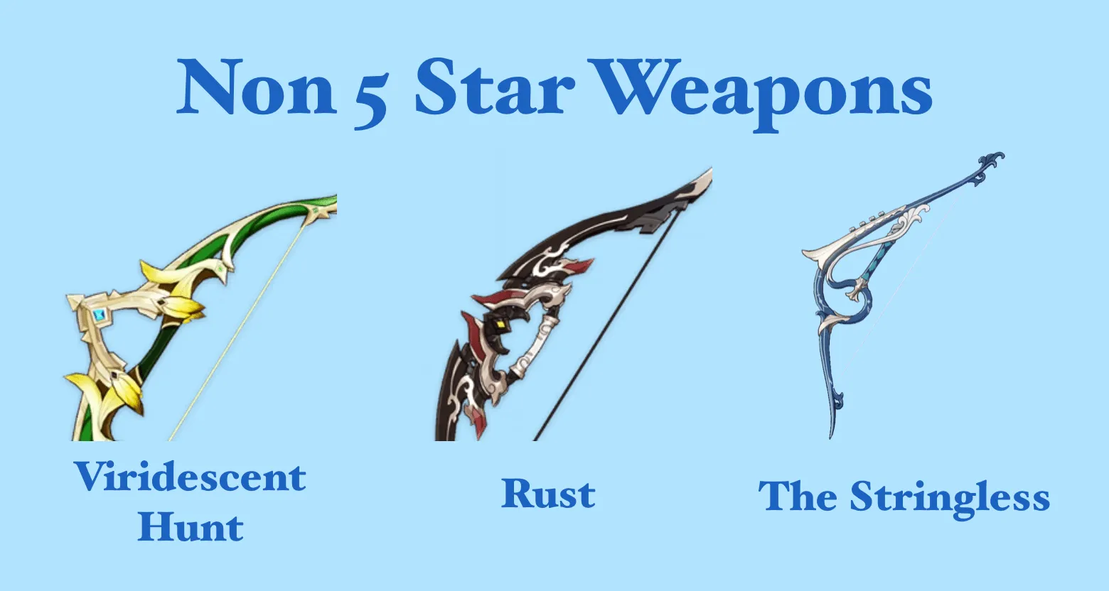 childe non5 weapons