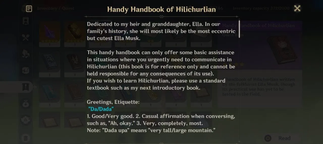 hilichurlian book