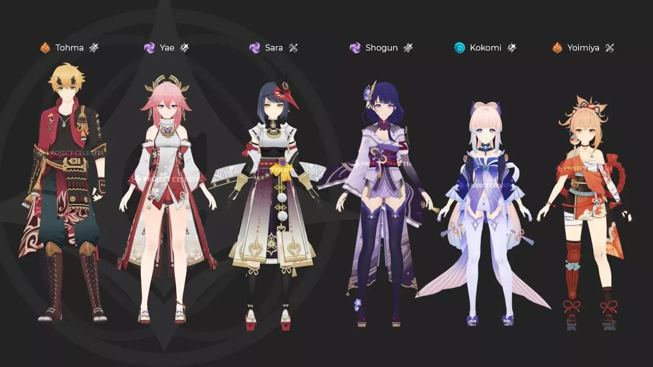 inazuma characters