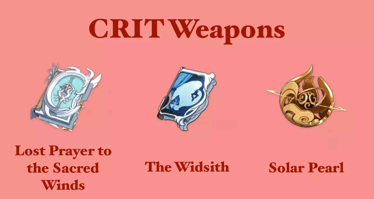 klee crit weapons