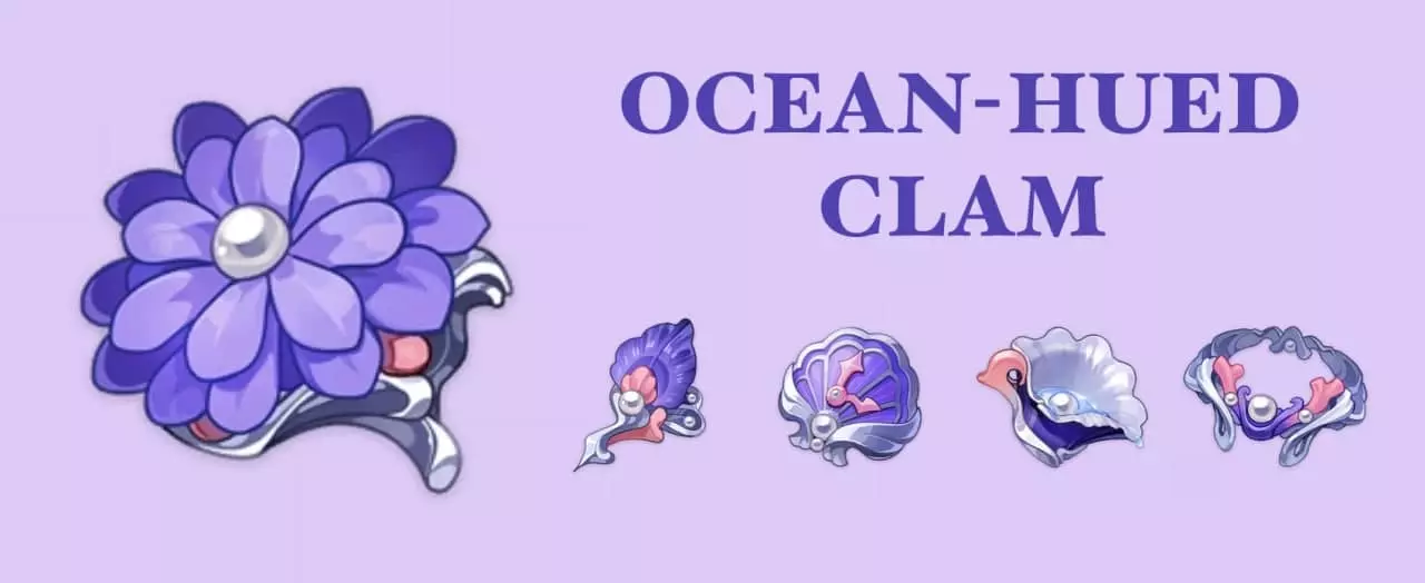 ocean hued clam