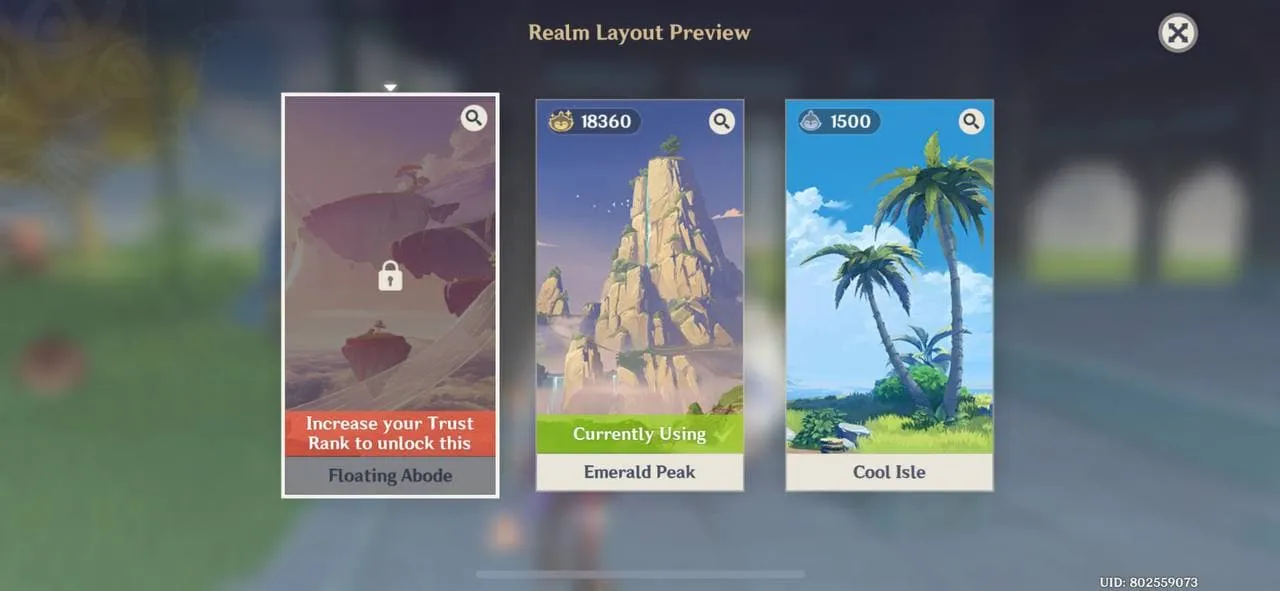 realm layouts