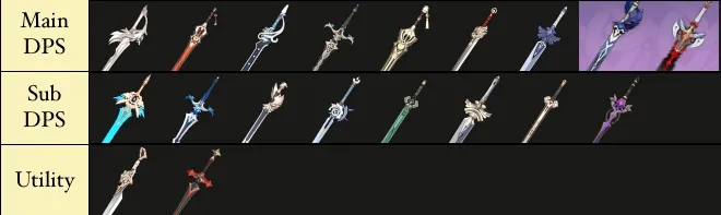sword weapons