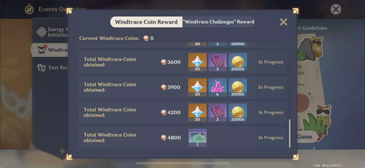 windtrace reward