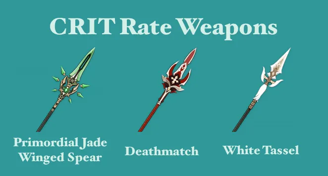 xiao critrate weapons